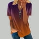 thumbnail image 2 of Blusa informal con cuello en V y manga corta con estampado de verano para mujer con estilo OAVQHLG3B Store  lin121212, 2 of 5