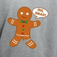 thumbnail image 3 of CafePress - Oh Snap Gingerbread Man Hooded Sweatshirt - Pullover Hoodie, Hooded Sweatshirt, 3 of 4