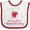 White and Red, variant on Inktastic It's My First Valentine's Day Boys or Girls Baby Bib