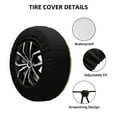 thumbnail image 2 of Fotbe St. Patrick's day argyle Pattern Spare Tire Cover Thickening Universal Fit for Jeep, Trailer, RV, SUV, Truck, Tough Tire Wheel Soft Cover-15 inch, 2 of 6