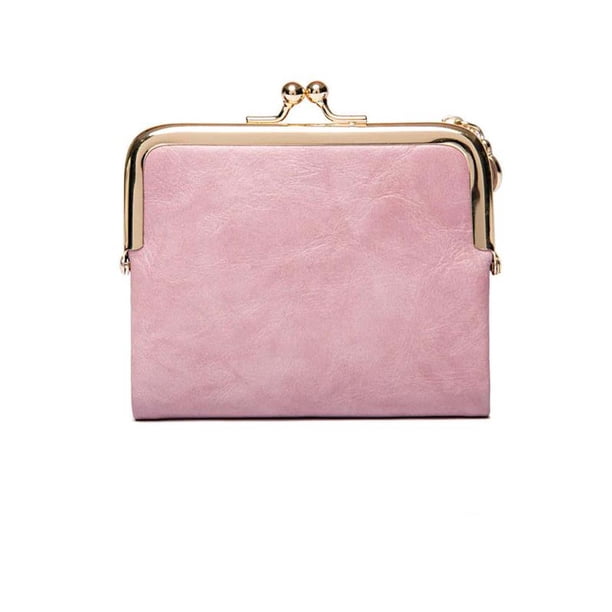 Yhmxh Organizadores y almacenamiento Mini billetera con clip para mujer, estilo retro, multifuncional, plegable, con clip para dinero y tarjetas Almacenamiento de ducha Almacenamiento de juguetes