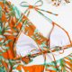 thumbnail image 4 of Gibobby Conjunto de Traje de Baño para Mujer Bikini de talle para mujer Lindo deportivo Push Up Traje de baño Volantes Falda de baño Trajes de baño de 3 (Naranja,M), 4 of 5