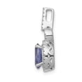 thumbnail image 6 of 14K White Gold Tanzanite Diamond Pendant, 6 of 7