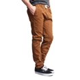 thumbnail image 5 of Victorious Men's Slant-Pocket Skinny Jogger Twill Pants JG876 - Dark Wheat - 5X-Large, 5 of 5