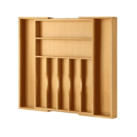 Silverware Organizer Drawer Organizer & Utensil Organizer Cutlery Tray with Dividers for Kitchen Utensils and Flatware