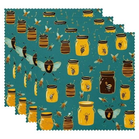 

Placemats Set of 4 Table Placemats for Home Holiday Party Bee Honey