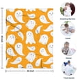 thumbnail image 4 of Orange Halloween Cute Ghosts Blanket,Comfortable Soft Flannel Throw Blanket,All Season,Warm Lightweight Blankets for Sofa Bed Couch Living Room Chair,30"x40", 4 of 4
