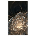 thumbnail image 2 of Design Art Fractal Flower with Golden Rays Floral Canvas Art Print, 2 of 3