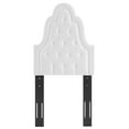 thumbnail image 2 of Modway Augustine Tufted Performance Velvet Twin Headboard in White, 2 of 8