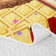 thumbnail image 5 of Castle Fairy Baseball Bat Glove Twin Quilt Set,Blue Ice Cream Drip Twin Coverlet Set,Brown Pink Yellow, 5 of 7