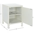 thumbnail image 3 of SAFAVIEH Rayetta Bohemian 2 Shelf 1 Door Nightstand, White Wash (18 in. W x 18 in. D x 24 in. H), 3 of 13