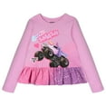 thumbnail image 3 of Monster Jam Grave Digger El Toro Loco Sparkle Smash 2 Pack Peplum Long Sleeve T-Shirts Toddler to Big Kid, 3 of 3