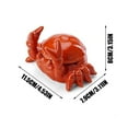 thumbnail image 5 of Ceramic Ashtray under $5! Xqxayjr Ceramic Ashtray with Crab Boy Design, Wine Red Desktop Decoration for Home Office, Multifunctional Tea Pet and Ash Storage, 5 of 9