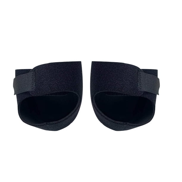2 protectores de talón, almohadillas para talón, soporte para talón para dolor de talón por fascitis plantar, espolón en el talón, tendinitis, talones agrietados (negro)