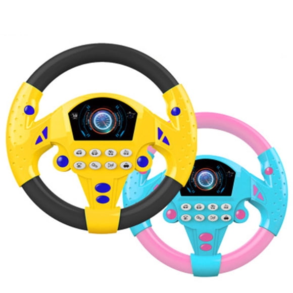 Volante de simulación eléctrica con luces y sonidos, juguetes educativos para el desarrollo temprano del bebé, regalo de cumpleaños y año nuevo para niños