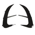 thumbnail image 3 of Rear Bumper Air Vent Cover, Rear Bumper Spoiler Colorfast Scratch Resistant Standard Size  For C-Class W206 -Line Glossy Black,Carbon Fiber Style, 3 of 8