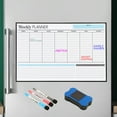 thumbnail image 1 of Uxcell 16.9" x 11.8" Calendario de tareas magnético, pizarra blanca de borrado en seco, 1 of 6