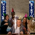 thumbnail image 6 of Blue Silver 16th Birthday Door Banner Decorations, Happy 16 Birthday Party Porch Sign Supplies for Boys, Sweet 16 Year Old Birthday Party Supplies, 6 of 10