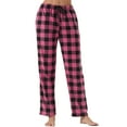 thumbnail image 6 of LANBAOSI Women Comfy Fleece Plaid Pajama Pants for Sleep Size M, 6 of 8