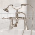 thumbnail image 3 of Water Creation Lever Handles Brass Tub Faucets in Polished Nickel, 3 of 6