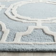 thumbnail image 3 of SAFAVIEH Cambridge Jessika Geometric Wool Area Rug, Blue/Ivory, 5' x 8', 3 of 7