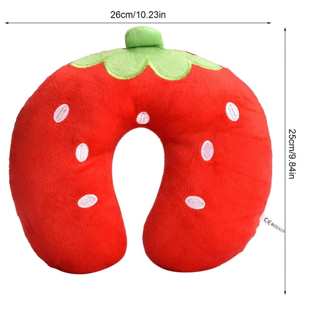 Almohada para bebé ANGGREK en forma de U de Algodón suave para viajes en el coche