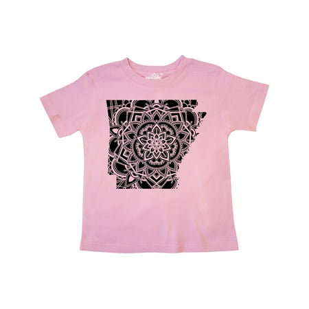 

Inktastic Arkansas Silhouette Mandala Gift Toddler Boy or Toddler Girl T-Shirt