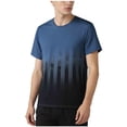 thumbnail image 2 of Workout Shirts for Men Plus Size Cooling Performance T-Shirt Gradient Print Short Sleeve Moisture Wicking Breathable Athletic Tops Size M-5XL, 2 of 5