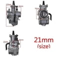 thumbnail image 2 of Universal carburetor compatible with PWK 21mm 4T motorcycle with power jet, compatible with ATV, 2 of 5