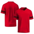 thumbnail image 5 of HAJWOH Jersey Shirts for Women Plain Blank Football Tops Athletic T-Shirts Practice Sports Uniforms Outfits Red M, 5 of 5