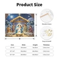 thumbnail image 2 of Mary Nativity Jesus Art Wall Decor Christian Canvas Wall Art Bedroom Living Room Christian Pictures Ready To Hang, 2 of 5