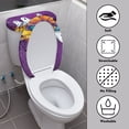 thumbnail image 3 of HELLHERO Ghost Pumpkin Night Fashion for Modern Bathrooms, Fits All Toilet Shapes Polyester Fabric Bathroom Toilet Cozy Set, Elastic Bottom, Soft, Pack of 2, 3 of 8