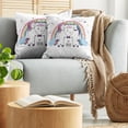 thumbnail image 5 of Ambesonne Rainbow Throw Pillow Cover 2 Pack, Unicorn Couple, 18", Multicolor, 5 of 7