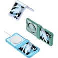 thumbnail image 4 of Built-in with Screen Protector Magnetic Case for Samsung Galaxy Z Flip 5 4 Compatible with Magsafe,Full Hinge Protection, Transparent Anti-Yellow Transparent Cover (Blue,for Samsung Z Flip 5), 4 of 18