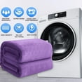 thumbnail image 5 of Howarmer Large Purple Fleece Throw Blankets, Queen Size Soft Fuzzy Blanket for Women Men and s, All Season Lightweight Microfiber Fluffy Blanket, 90 x 90 inch, 5 of 6