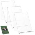 thumbnail image 1 of SHISUYAN Brochure Display Stand 3Pcs Acrylic Triangular Stand for Home Use and Office 5.9*4*0.08In, 1 of 9