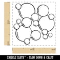 thumbnail image 2 of Bunch of Bubbles Self-Inking Rubber Stamp Ink Stamper - Black Ink - Small 1 Inch, 2 of 7