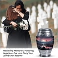 thumbnail image 4 of Mystical Sunset Moorlands Cremation Urns For Human Ashes Adult Male & Keepsake, Small Urns For Ashes Adult Female, Burial Urns For Ashes, Decorative Urn Ashes, Funeral Urns 3 Inch, Metal Urn Pack Of 2, 4 of 5