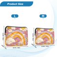 thumbnail image 4 of FORMRS 13-13.3 inch Laptop Sleeve Case Soft Carrying Quilted Computer Bag Cover, Purple Retro Rainbow, 4 of 7
