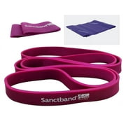 Made In Malaysia Level 3 Heavy Sanctband Active Resistance Band 3 in 1 Exercise Kit Mini Loop Band, Super Loop, Physical Therapy Strength Training Yoga Pilates Stretching Elastic Exercise Band Workout