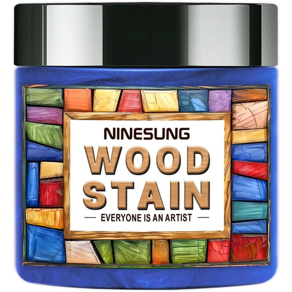 Blue Wood Stain Powder, Wood Dye Powder- Just Add Water - Water Based - for Indoor and Outdoor Wooden Crafts - Fast Drying - Wood Dye Powder 2 oz Makes 2.2 Gallon of Stain (Blue, 2 oz)