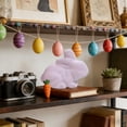 thumbnail image 6 of CuiLiyq Easter Flocked Bunny Ornament, Flocking Rabbit Tabletop Mantel Decoration for Easter Centerpieces for Spring Home Office Table Decor Supplies (Pink), 6 of 6