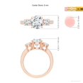 thumbnail image 5 of ANGARA IGI Certified Lab Grown 2 Ct Diamond Engagement Ring for Women in 14K Rose Gold (Size-8mm|Color-F-G|Clarity-VS) | April Birthstone, Anniversary, Jewelry Gift for Women | Diamond Ring, 5 of 8