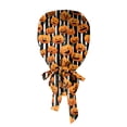 thumbnail image 6 of Womens Halloween Print Ponytail Scrub Hats Breathable Nurse Surgical Caps, 6 of 6