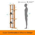 thumbnail image 5 of Modeazy 68.9" H x 18.4" W Wooden Corner Bookcase, 5 of 5
