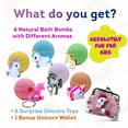 thumbnail image 5 of Bath Bombs for Kids with Surprise Inside Cute Unicorn Toys Handmade in USA Natural and Safe by Relaxcation, 5 of 10