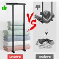thumbnail image 3 of Stylish Towel Racks for Bathroom, Wall Mounted, Maximize Using Space with Vertical Design, Black Carbon Steel, Easy Installation, Space-Saving and Elegant, 3 of 5