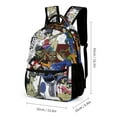 thumbnail image 2 of Gorillaz Backpacks Cute School Bag Bookbag Casual Daypack Outdoor Travel Back Pack, 2 of 8
