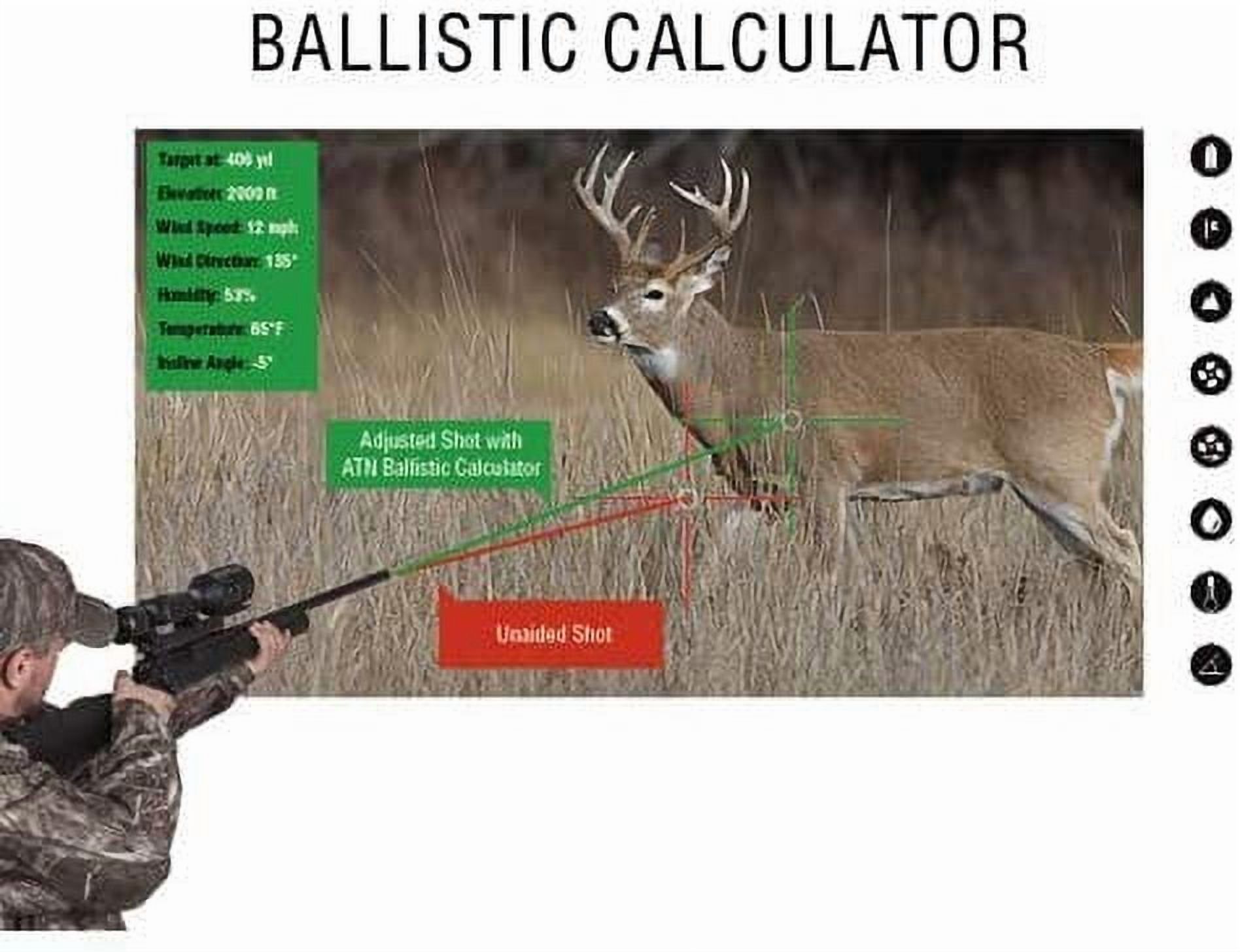 ATN X-Sight-4K 5-20x Pro Edition Smart Day/Night Hunting Rifle Scope, Mossy Oak