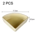 thumbnail image 2 of 2-Piece Ceramic Triangle Hamster Squirrel Rat Ceramic Food Basin Anti-Turn Anti-Bite, 2 of 5